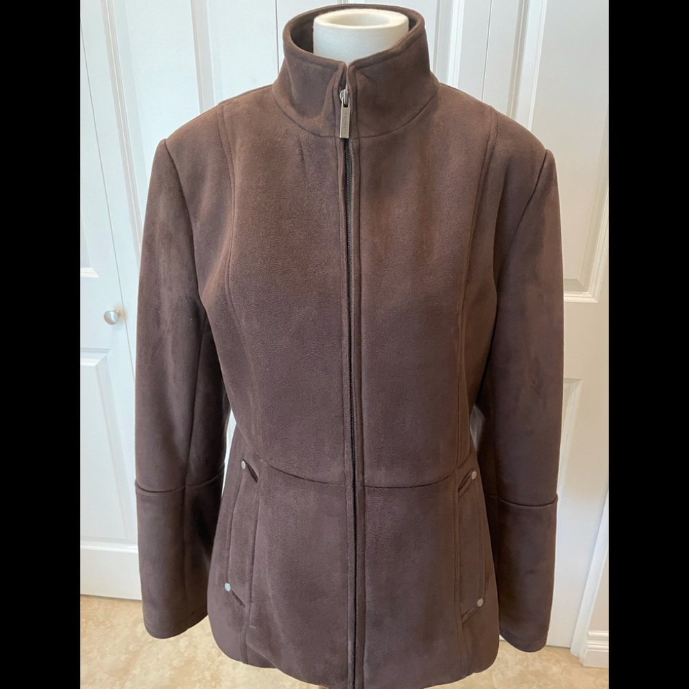 Vintage Calvin Klein Faux Suede Jacket Size Small